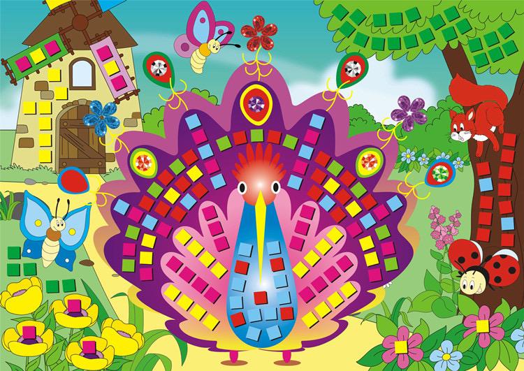 Sg Ready Stock Kids DIY Mosaic Sticker Art Set (12 Designs) | Children Handmade Art Gift | 儿童拼贴画 | 泡棉贴纸画 | 幼儿园手工材料(12款)