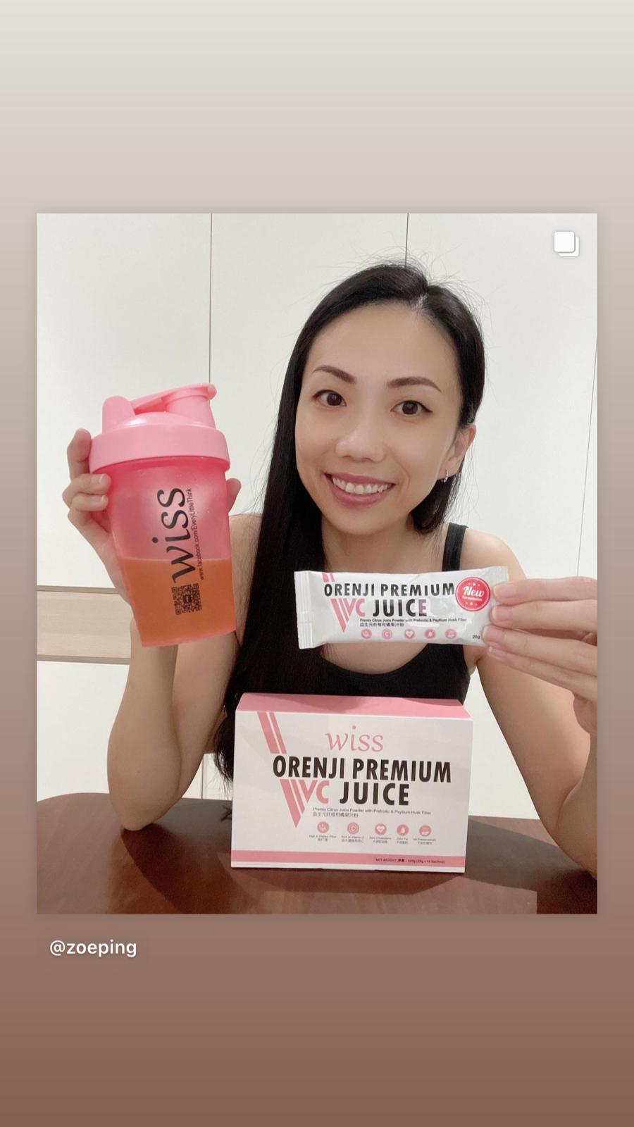 Wiss Orenji Premium VC Juice 16 Sachets per Box (20g)