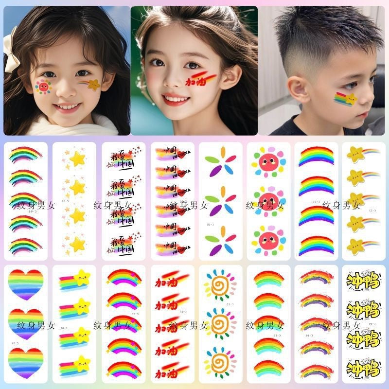 SG READY STOCK - Kids Face & Body Art Tattoo Stickers–Safe & Easy to Use–Temporary Tattoos for Parties, Playtime & Gifts