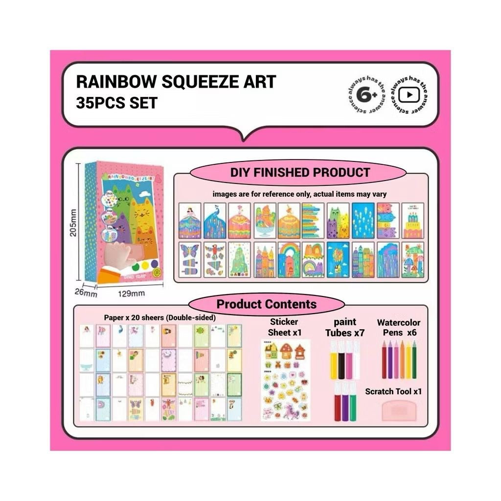 DIY Scrape Painting Postcard Kit for Kids | Fun Arts & Crafts Activity for Kids & Adults - Creative Gift