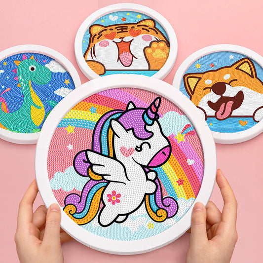 SG Ready Stock DIY Diamond Painting Kit with Frame – Fun Arts & Crafts Activity for Kids & Adults - Creative Gift