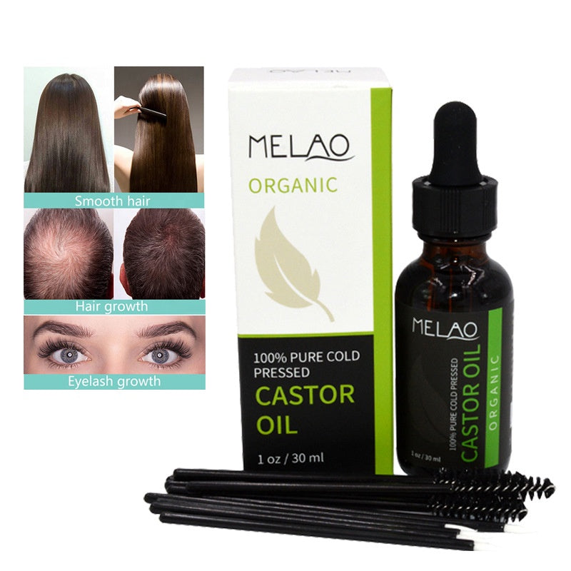 MELAO 100% Pure Cold Pressed Organic Castor Oil 30ml/ Wiss Castor Oil 60ml/Bottle Hexane Free SG Ready Stock