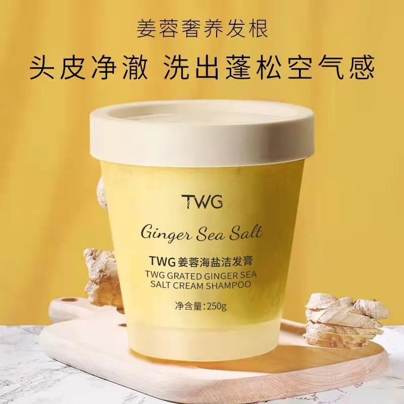 Cleansing Abundance TWG Ginger Sea Salt Scalp Scrub Shampoo/ Ginger Sea Salt Purifying Shampoo 250g/ Bottle SG Instock