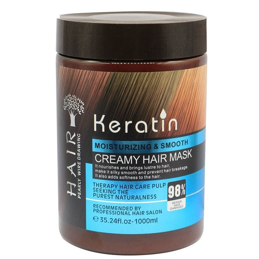 [Sg Ready Stock] Keratin Moisturizing & Smooth Creamy Hair Mask / Keratin Hair Treatment / Keratin Hair Mask 1000ml