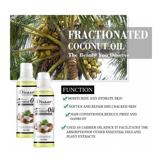 Disaar Almond Oil/ Argan Oil/ Avocado Oil/ Castor Oil/ Coconut Oil/ Jojoba Oil/ Olive Oil/ Turmeric Oil 100ml/ Bottle