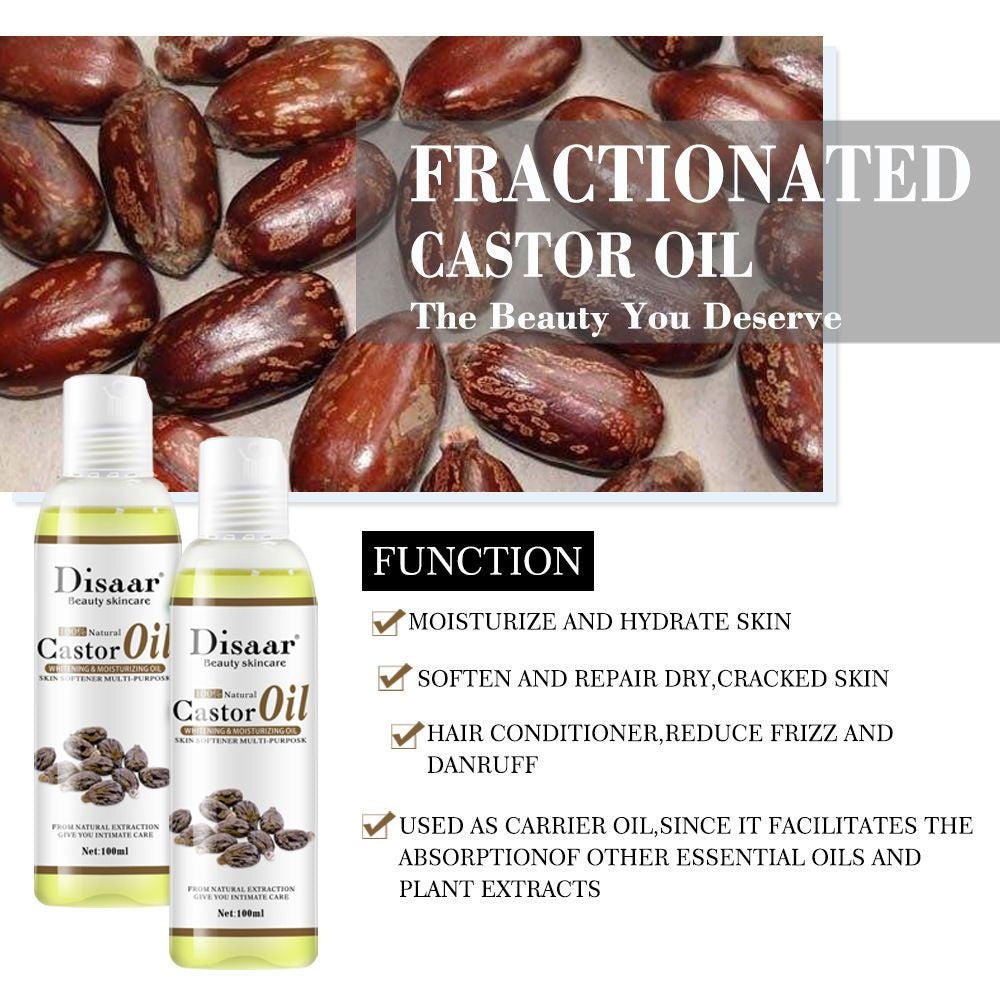 Disaar Almond Oil/ Argan Oil/ Avocado Oil/ Castor Oil/ Coconut Oil/ Jojoba Oil/ Olive Oil/ Turmeric Oil 100ml/ Bottle