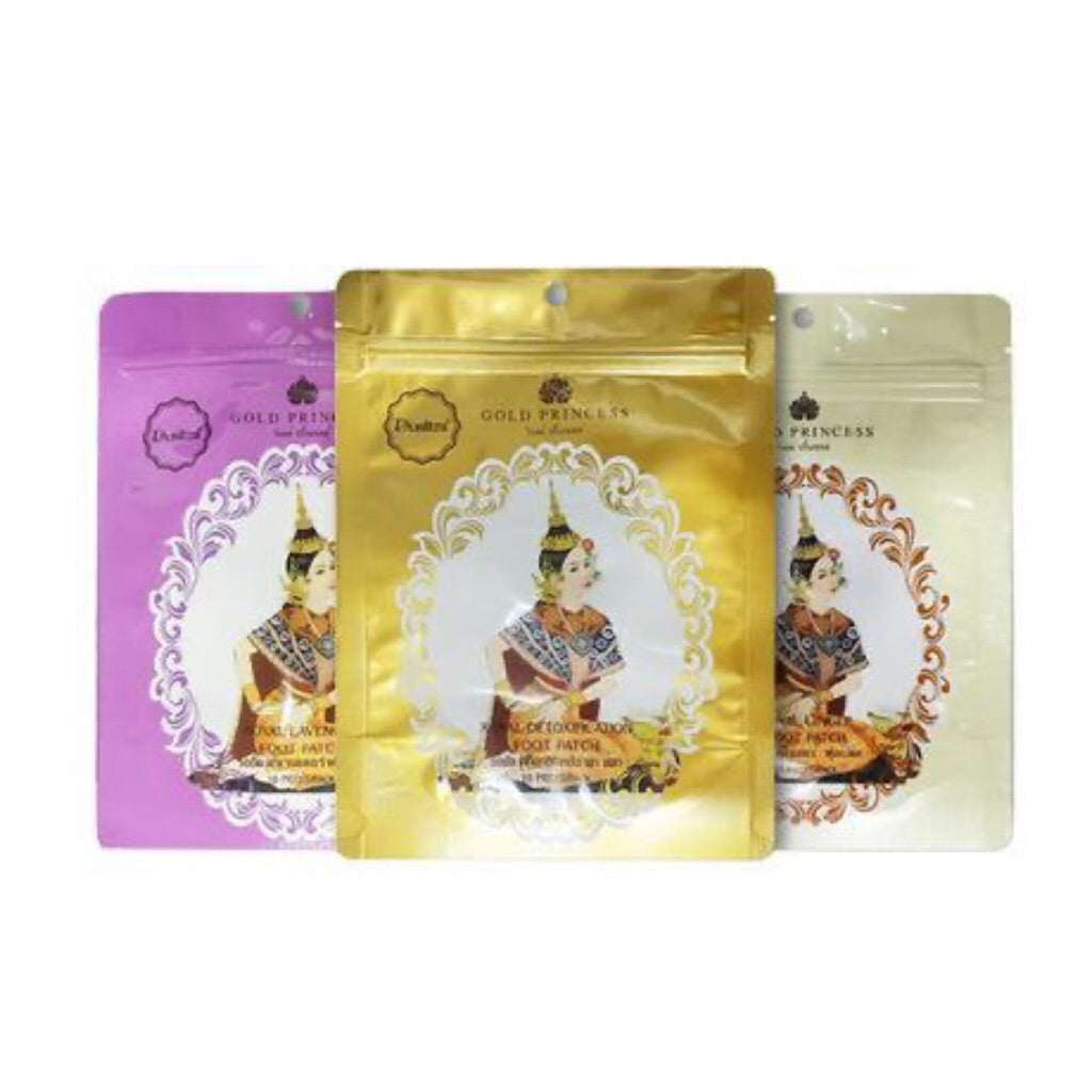Original Thailand Gold Princess Royal Foot Patch / Royal Lavender / Royal Ginger / Lanna Foot Patch 10 Patch Per Pack