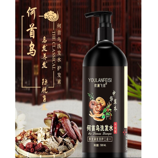 Youlanfeisi He Shou Wu Shampoo & Conditioner (Polygonum Multiforum Black Hair Shampoo)