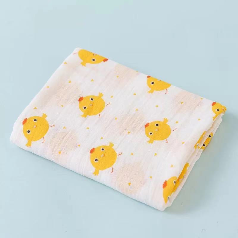Baby Swaddle Muslin Wrap Cotton Newborn Blanket Napkin (110cmX110cm)