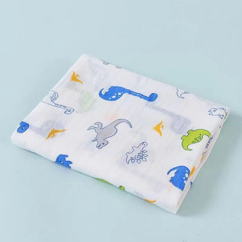 Baby Swaddle Muslin Wrap Cotton Newborn Blanket Napkin (110cmX110cm)