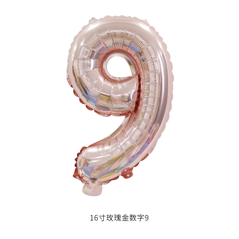 16”(35cm) Rose Gold Alphabet/ Number Ballon/ Party Ballon/ Birthday/ Wedding/ Hens Night/ Baby Shower/ Gender Reveal