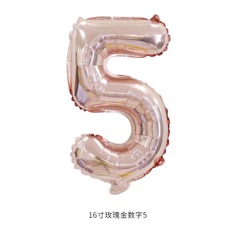 16”(35cm) Rose Gold Alphabet/ Number Ballon/ Party Ballon/ Birthday/ Wedding/ Hens Night/ Baby Shower/ Gender Reveal