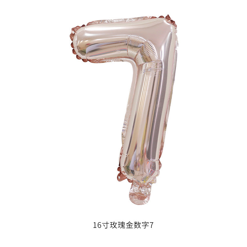16”(35cm) Rose Gold Alphabet/ Number Ballon/ Party Ballon/ Birthday/ Wedding/ Hens Night/ Baby Shower/ Gender Reveal