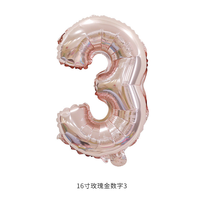 16”(35cm) Rose Gold Alphabet/ Number Ballon/ Party Ballon/ Birthday/ Wedding/ Hens Night/ Baby Shower/ Gender Reveal