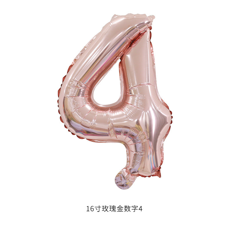 16”(35cm) Rose Gold Alphabet/ Number Ballon/ Party Ballon/ Birthday/ Wedding/ Hens Night/ Baby Shower/ Gender Reveal