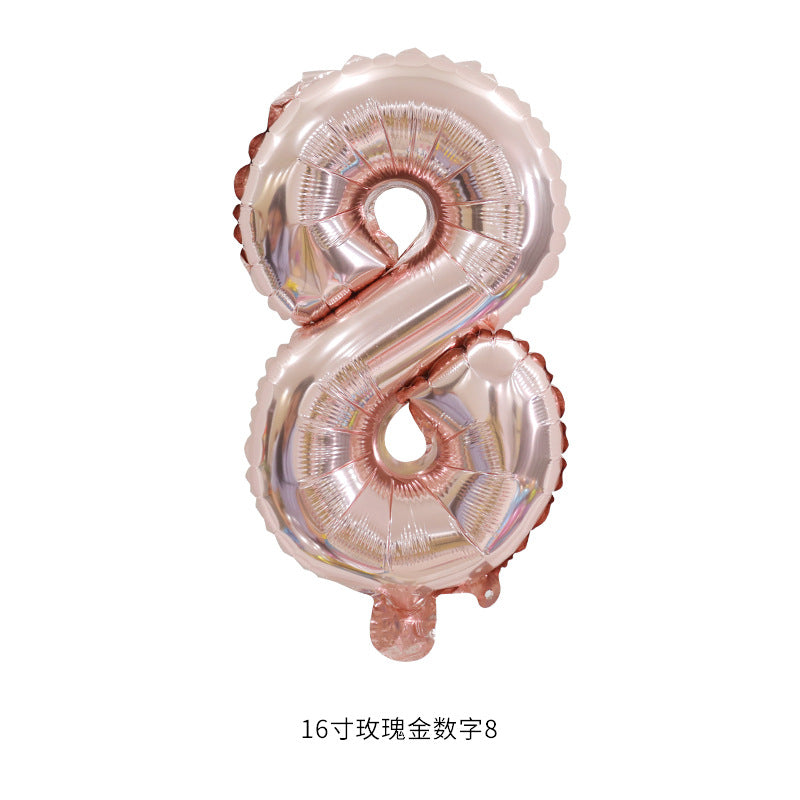 16”(35cm) Rose Gold Alphabet/ Number Ballon/ Party Ballon/ Birthday/ Wedding/ Hens Night/ Baby Shower/ Gender Reveal