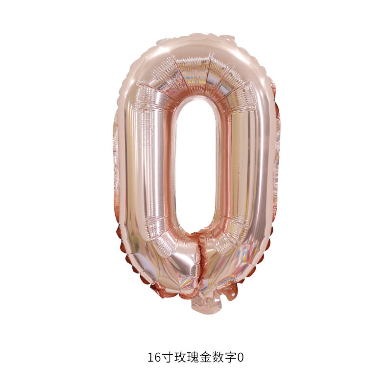 16”(35cm) Rose Gold Alphabet/ Number Ballon/ Party Ballon/ Birthday/ Wedding/ Hens Night/ Baby Shower/ Gender Reveal