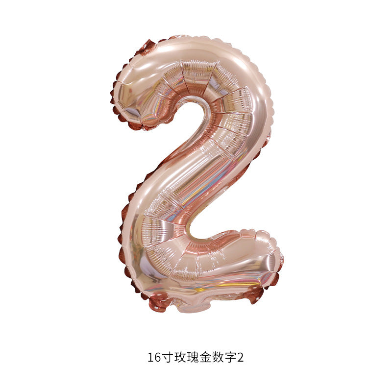 16”(35cm) Rose Gold Alphabet/ Number Ballon/ Party Ballon/ Birthday/ Wedding/ Hens Night/ Baby Shower/ Gender Reveal