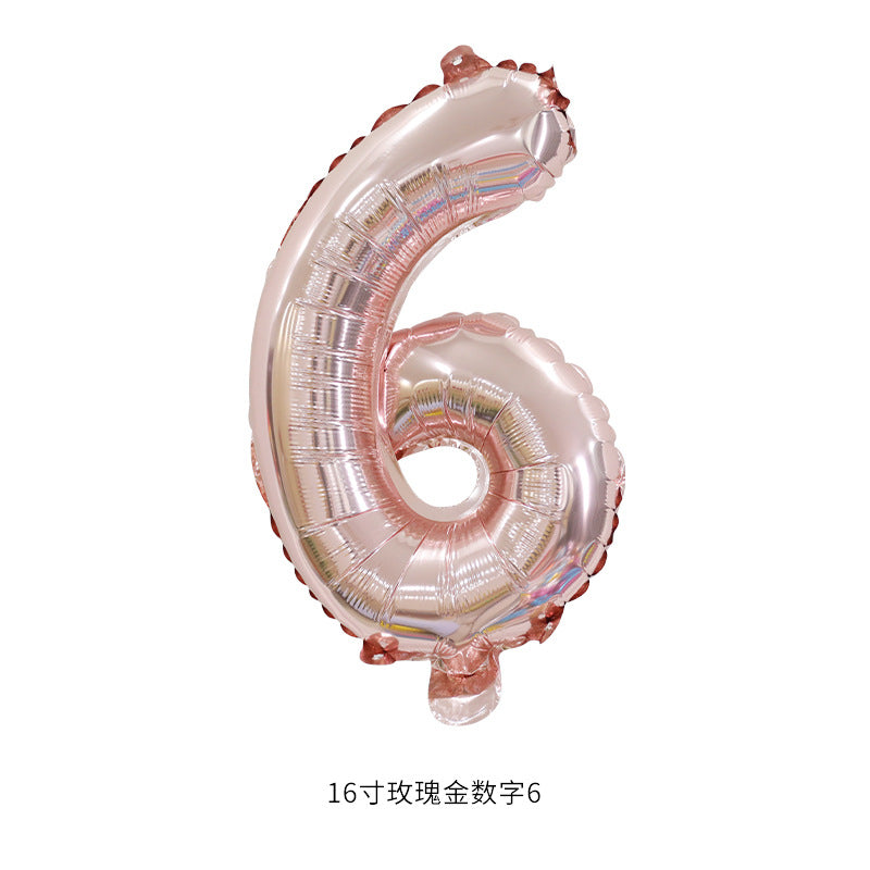 16”(35cm) Rose Gold Alphabet/ Number Ballon/ Party Ballon/ Birthday/ Wedding/ Hens Night/ Baby Shower/ Gender Reveal