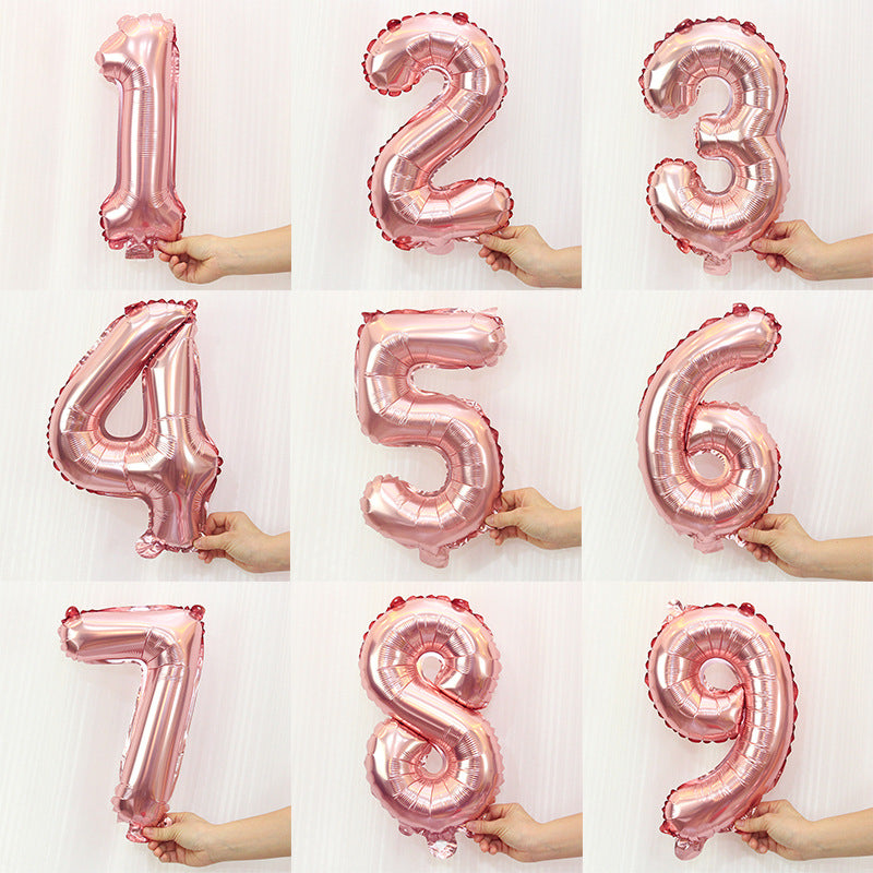 16”(35cm) Rose Gold Alphabet/ Number Ballon/ Party Ballon/ Birthday/ Wedding/ Hens Night/ Baby Shower/ Gender Reveal