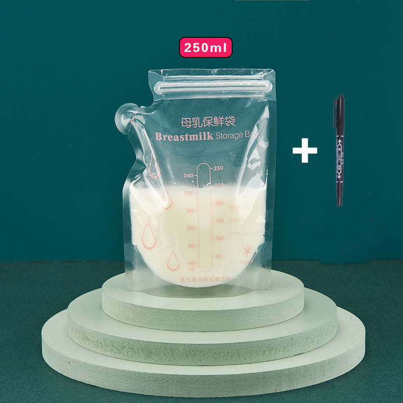 Breast Milk Storage Bag with Spout Free Marker (100ml/ 150ml/ 250ml)
