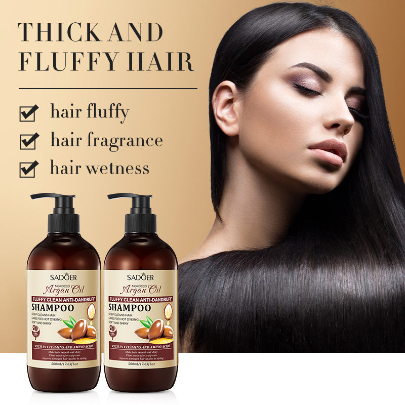 SADOER Morocco Argan Oil Shampoo Argan Oil Anti-Dandruff Shampoo 500ml / Morocco Argan Oil Oil Control Conditioner 500ml