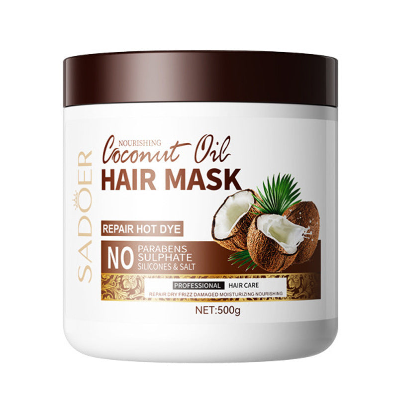 Coconut Oil Shampoo Anti-Dandruff Oil Control Sulphate Free 500ml / Coconut Hair Mask Sulfate Free Repair Hair 500g