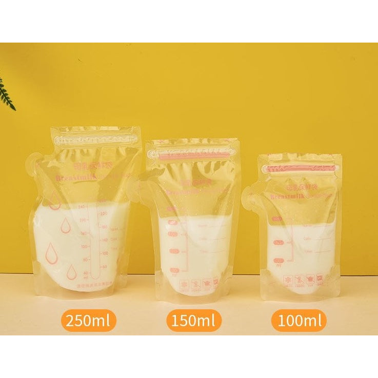 Breast Milk Storage Bag with Spout Free Marker (100ml/ 150ml/ 250ml)