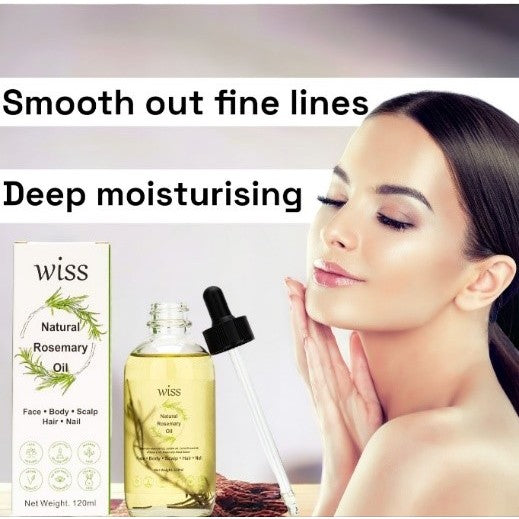 120ml Wiss Natural Rosemary Oil for Hair Scalp Care Promote Growth Hair Reduce Hair Loss Skin Care Hair Oil Body Oil