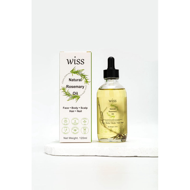 120ml Wiss Natural Rosemary Oil for Hair Scalp Care Promote Growth Hair Reduce Hair Loss Skin Care Hair Oil Body Oil