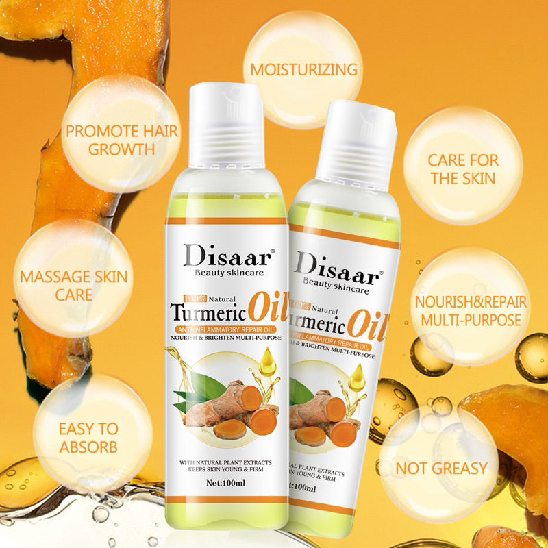 Disaar Almond Oil/ Argan Oil/ Avocado Oil/ Castor Oil/ Coconut Oil/ Jojoba Oil/ Olive Oil/ Turmeric Oil 100ml/ Bottle