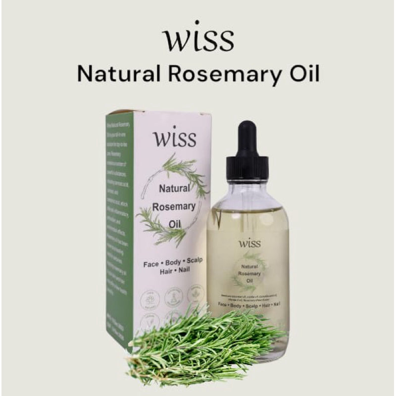 120ml Wiss Natural Rosemary Oil for Hair Scalp Care Promote Growth Hair Reduce Hair Loss Skin Care Hair Oil Body Oil