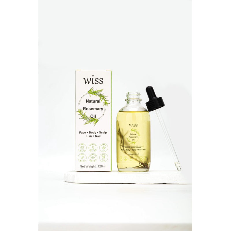 120ml Wiss Natural Rosemary Oil for Hair Scalp Care Promote Growth Hair Reduce Hair Loss Skin Care Hair Oil Body Oil