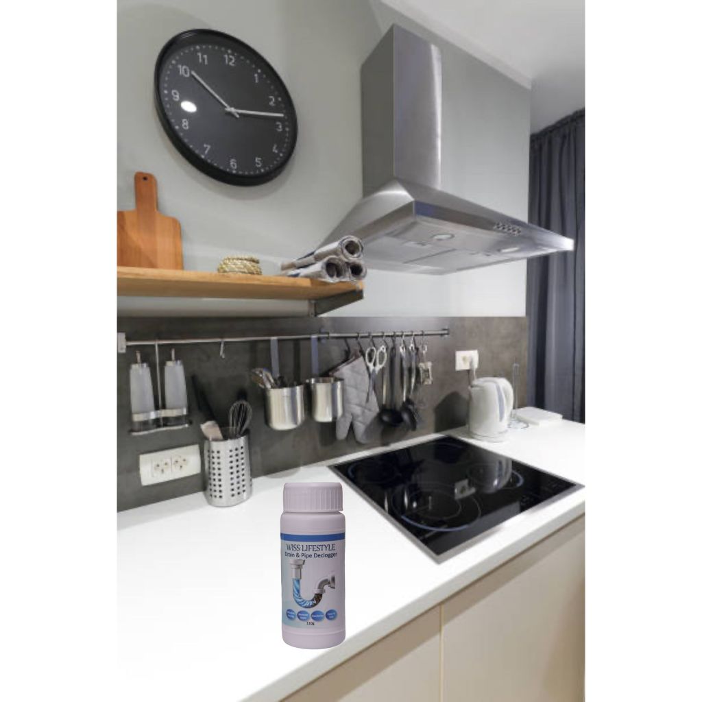 WISS LIFESTYLE Drain Pipe Declogger Basin Cleaner Clogged Drainage Remover Powder Declogger for Toilet Kitchen 220g