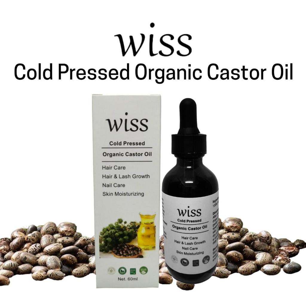 MELAO 100% Pure Cold Pressed Organic Castor Oil 30ml/ Wiss Castor Oil 60ml/Bottle Hexane Free SG Ready Stock