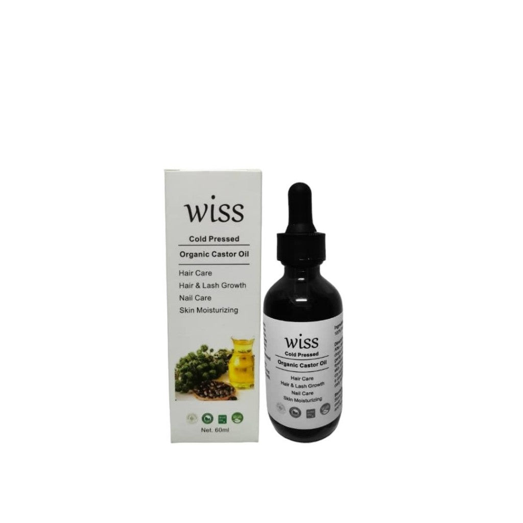 MELAO 100% Pure Cold Pressed Organic Castor Oil 30ml/ Wiss Castor Oil 60ml/Bottle Hexane Free SG Ready Stock