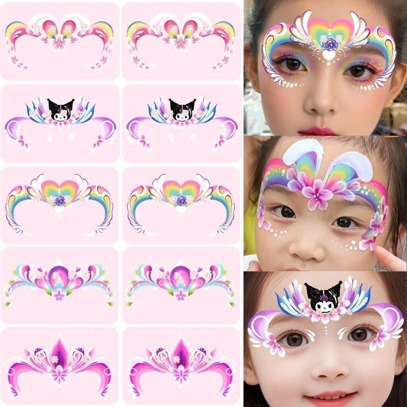 SG READY STOCK - Kids Face & Body Art Tattoo Stickers–Safe & Easy to Use–Temporary Tattoos for Parties, Playtime & Gifts