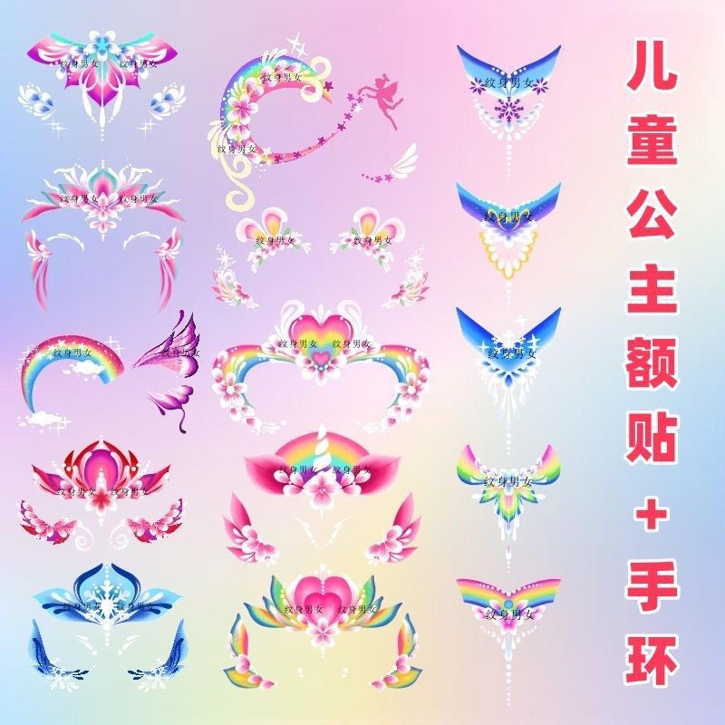 SG READY STOCK - Kids Face & Body Art Tattoo Stickers–Safe & Easy to Use–Temporary Tattoos for Parties, Playtime & Gifts