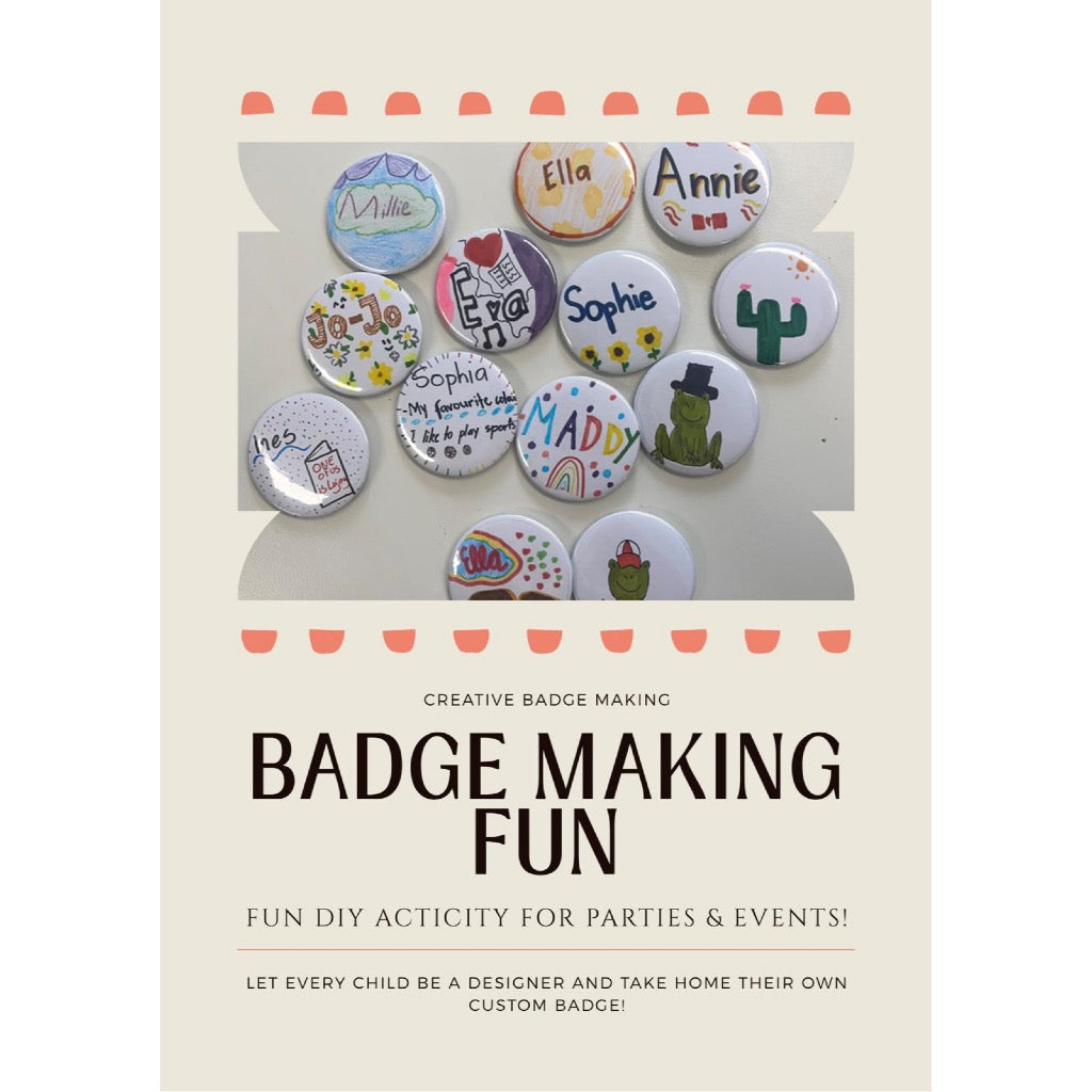 🎨DIY Badge/ Key Chain/ Fridge Magnet Making Booth - Fun Activity for Kids Parties/ Birthday Party/ Corporate Events!