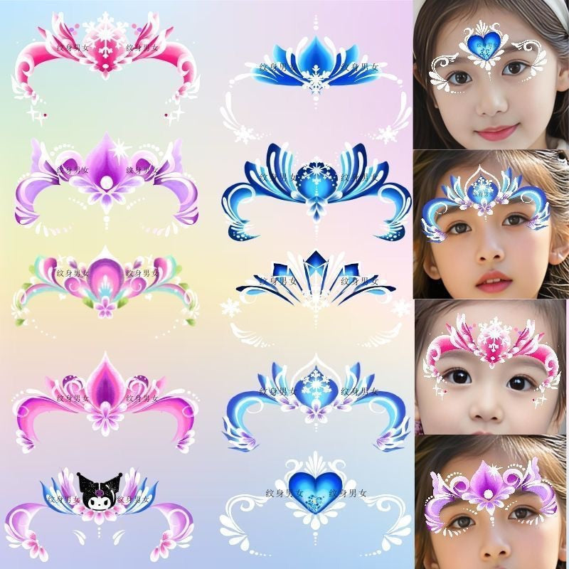 SG READY STOCK - Kids Face & Body Art Tattoo Stickers–Safe & Easy to Use–Temporary Tattoos for Parties, Playtime & Gifts