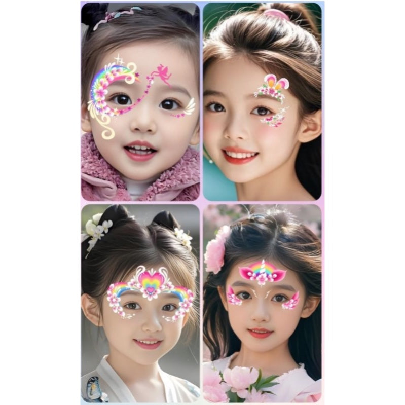 🧚‍♀️✨ Magical Face Art Tattoo Booth for Kids Parties & Events ✨🧚‍♀️