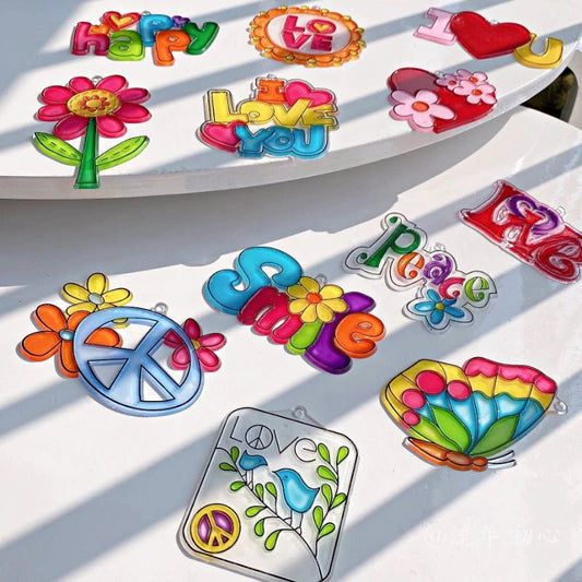 Sg Kids Event Glass Deco | Sun Deco | Sun Catcher Kids Art Booth for Events | Birthday Party | Children Day | Play Date