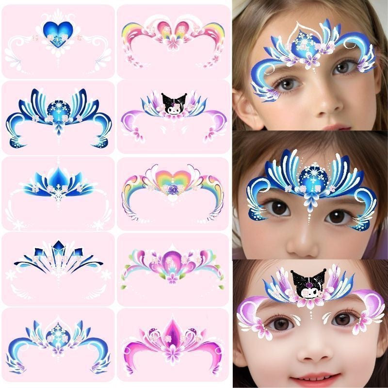 SG READY STOCK - Kids Face & Body Art Tattoo Stickers–Safe & Easy to Use–Temporary Tattoos for Parties, Playtime & Gifts