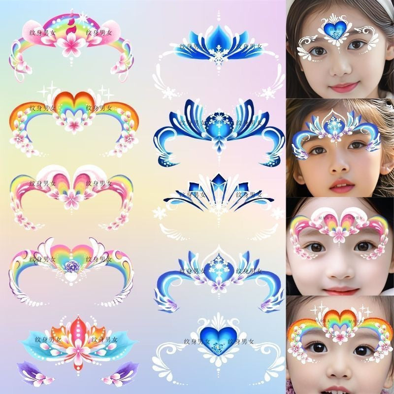 SG READY STOCK - Kids Face & Body Art Tattoo Stickers–Safe & Easy to Use–Temporary Tattoos for Parties, Playtime & Gifts