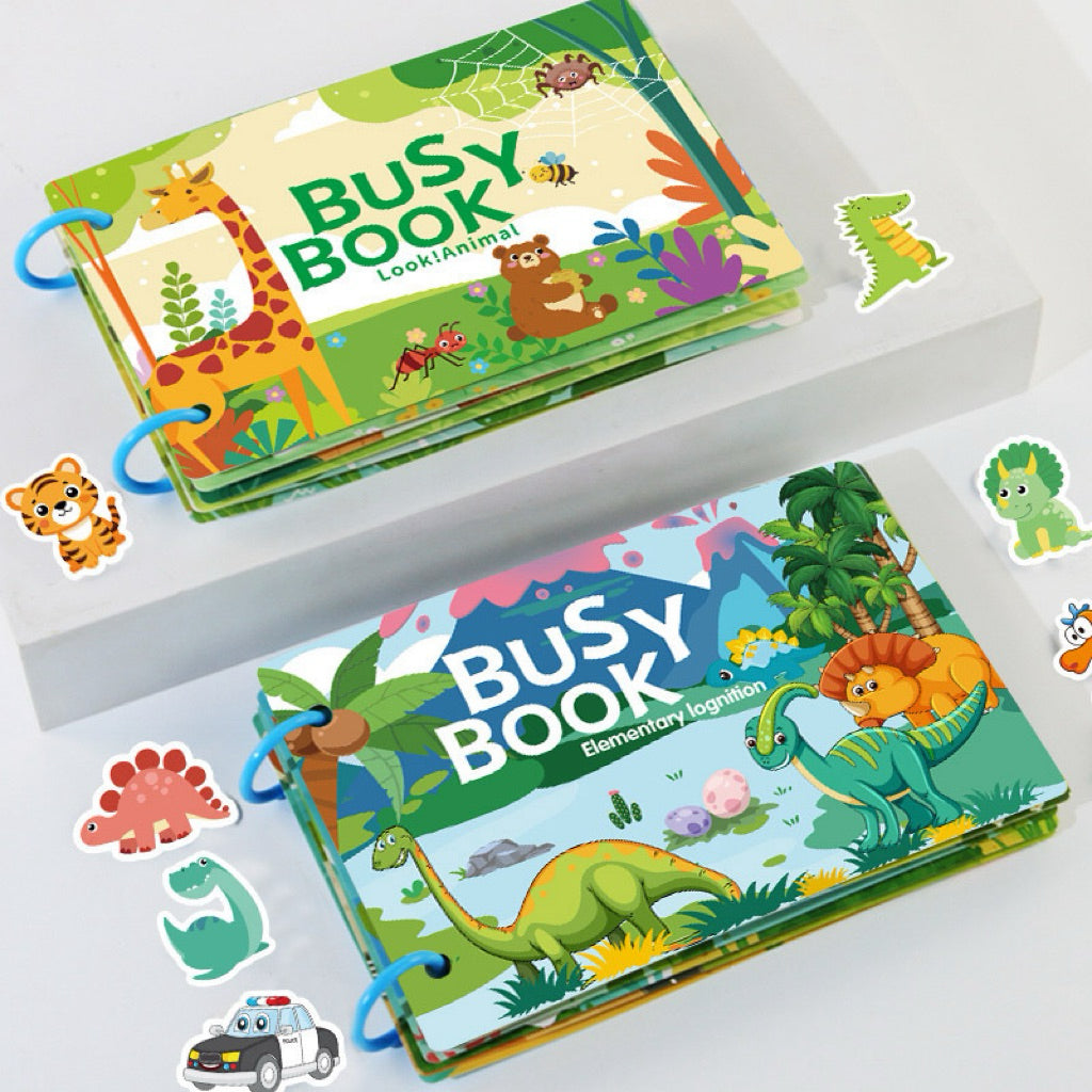 Busy Book / Quiet Book Toddler 3+ Years Old | Montessori Educational Learning | Fine Motor Skill | Hand-eye Coordination