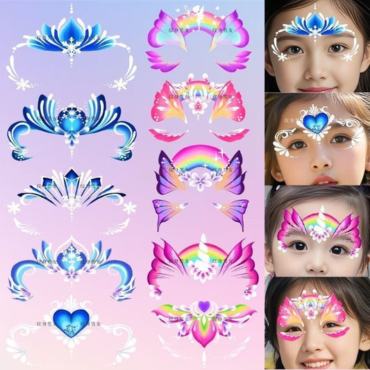 SG READY STOCK - Kids Face & Body Art Tattoo Stickers–Safe & Easy to Use–Temporary Tattoos for Parties, Playtime & Gifts