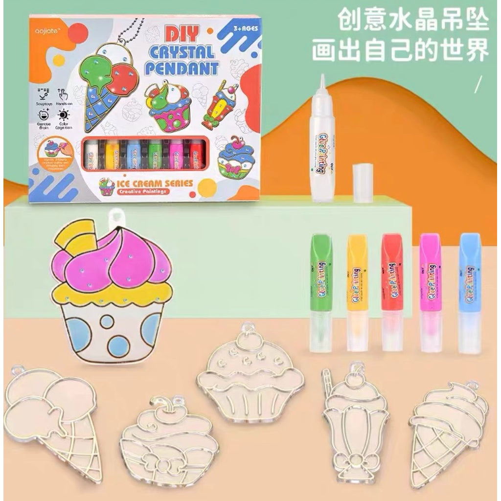 SG Ready Stock Glass deco | Art & Craft | Fine Motor Skills | Creativity & Imagination