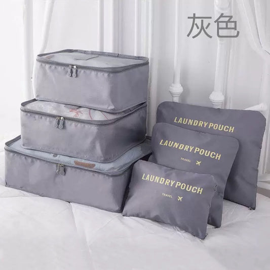 Premium 6pcs Travel Organizer Set | Luggage Storage Bags | Clothes Packing Organizer | Travel Pouch Set