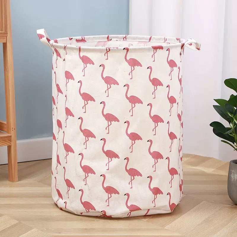 Foldable Fabric Storage Basket | Toy Storage Bin | Laundry Basket | Nursery & Kids Room Storage