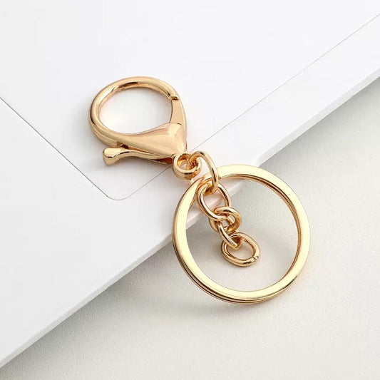 Keychain Lobster Clasp with Key Ring Gold/Silver | DIY Bag Charm Hook Key Holder Craft Accessories